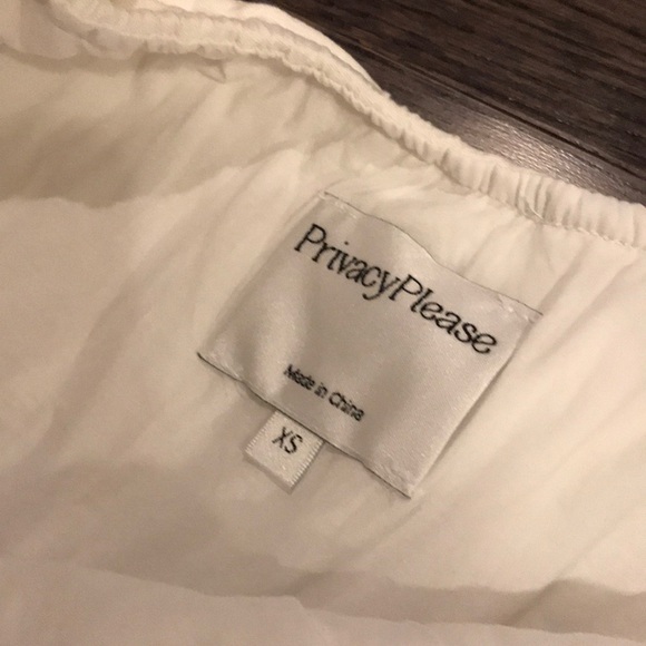 Revolve Privacy Please White Off Shoulder Dress - Picture 4 of 6